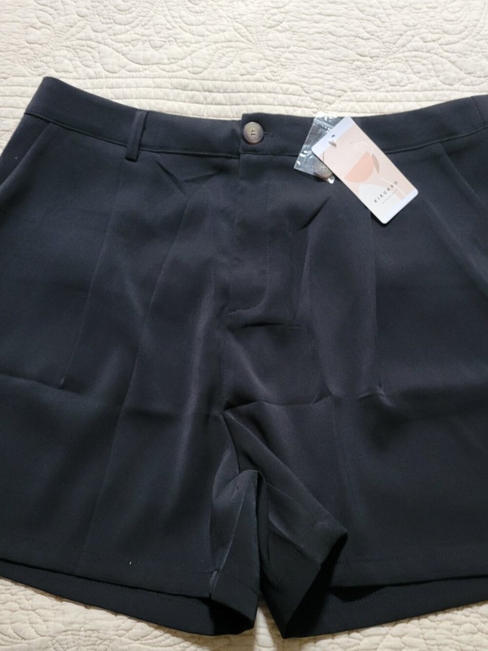Kirundo black dress shorts, XXL